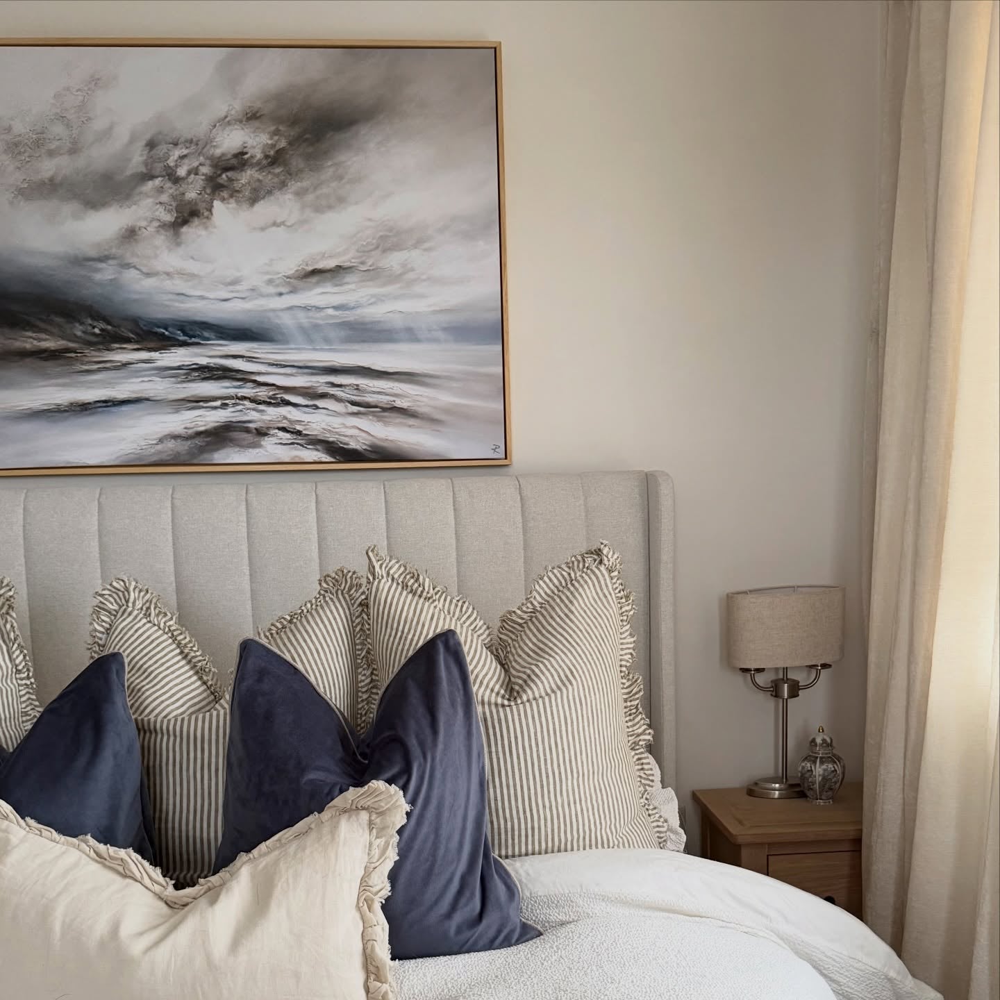 Coastal Light Landscape Framed Printed Canvas - Mala Art Co.