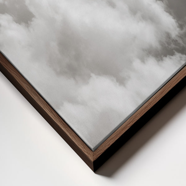 Sandy Clouds Portrait Framed Printed Canvas - Mala Art Co.