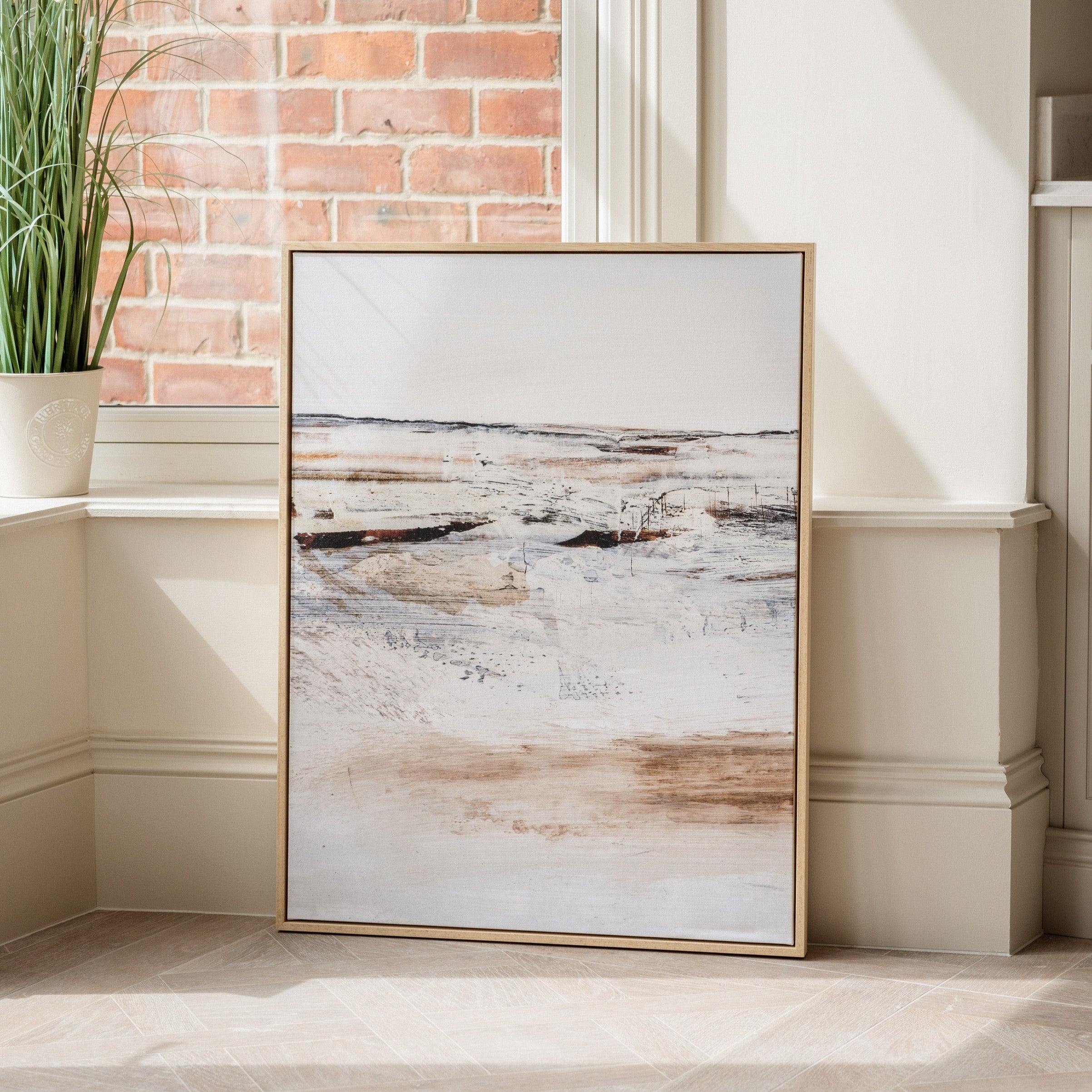 August Framed Printed Canvas