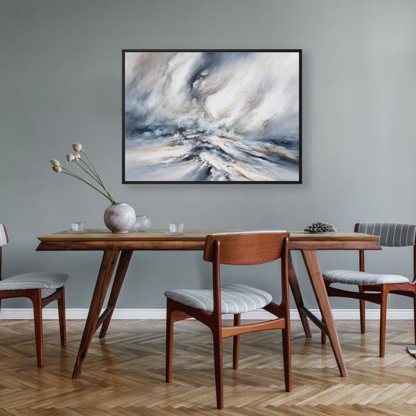Oceanic Landscape Framed Printed Canvas - Mala Art Co.