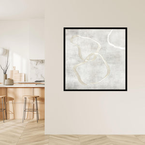 Stylo III Square Framed Printed Canvas - Mala Art Co.