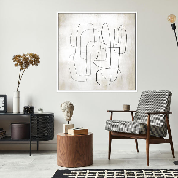 Fina I Square Framed Printed Canvas - Mala Art Co.