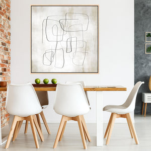 Fina II Square Framed Printed Canvas - Mala Art Co.
