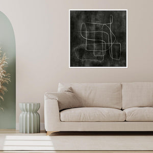 Sonata Square Framed Printed Canvas - Mala Art Co.
