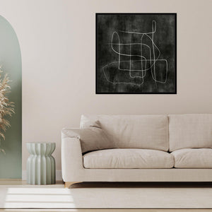 Sonata Square Framed Printed Canvas - Mala Art Co.