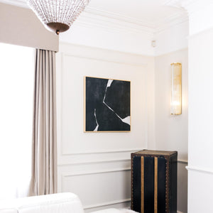 Nero II Square Framed Printed Canvas - Mala Art Co.