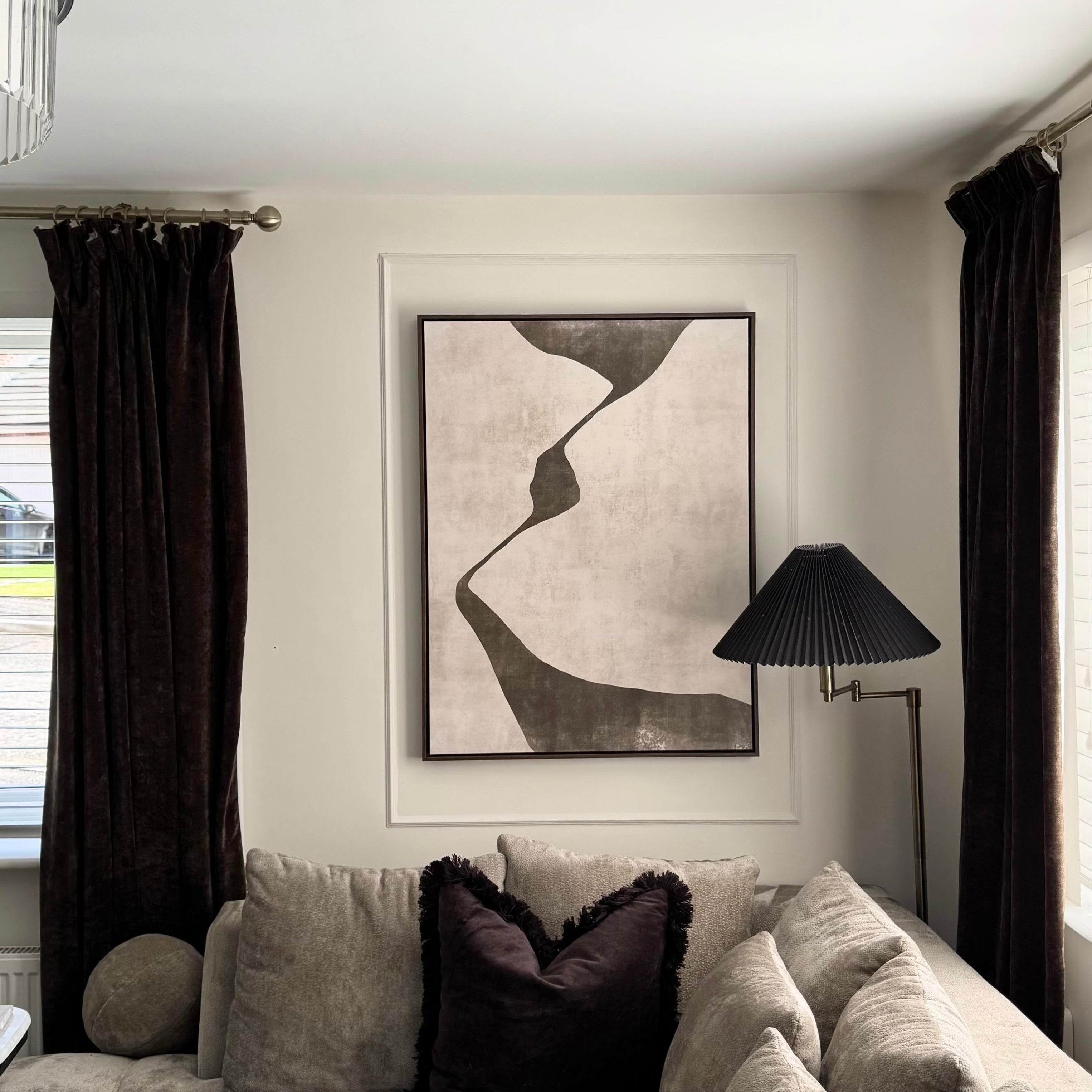 Gigi II Portrait Framed Printed Canvas