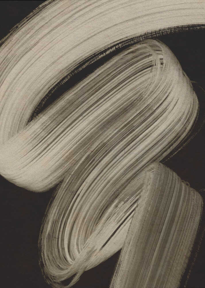 Curved Essence 2 Portrait Framed Printed Canvas